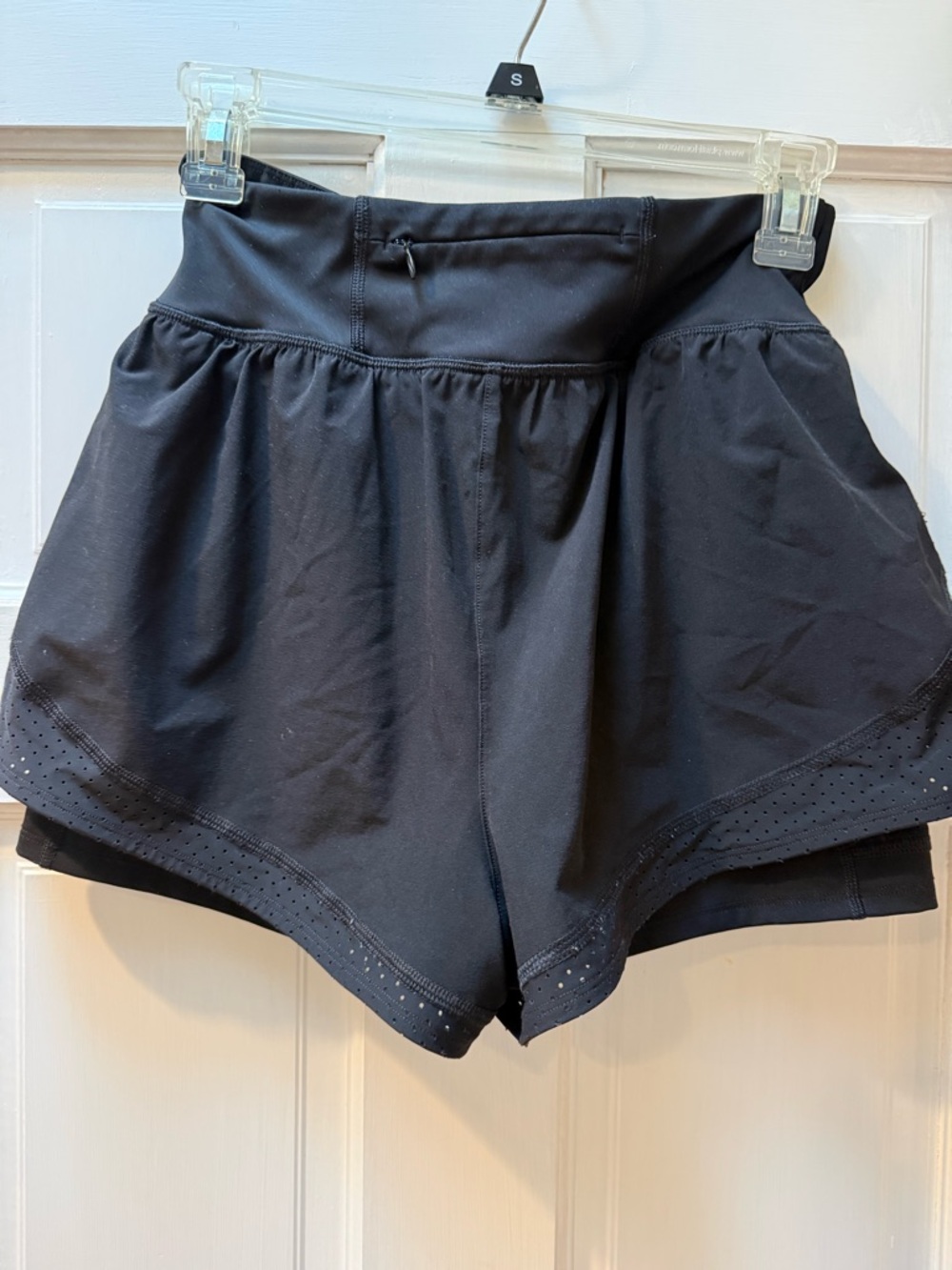 SPANX Black High-Rise  with compression shorts